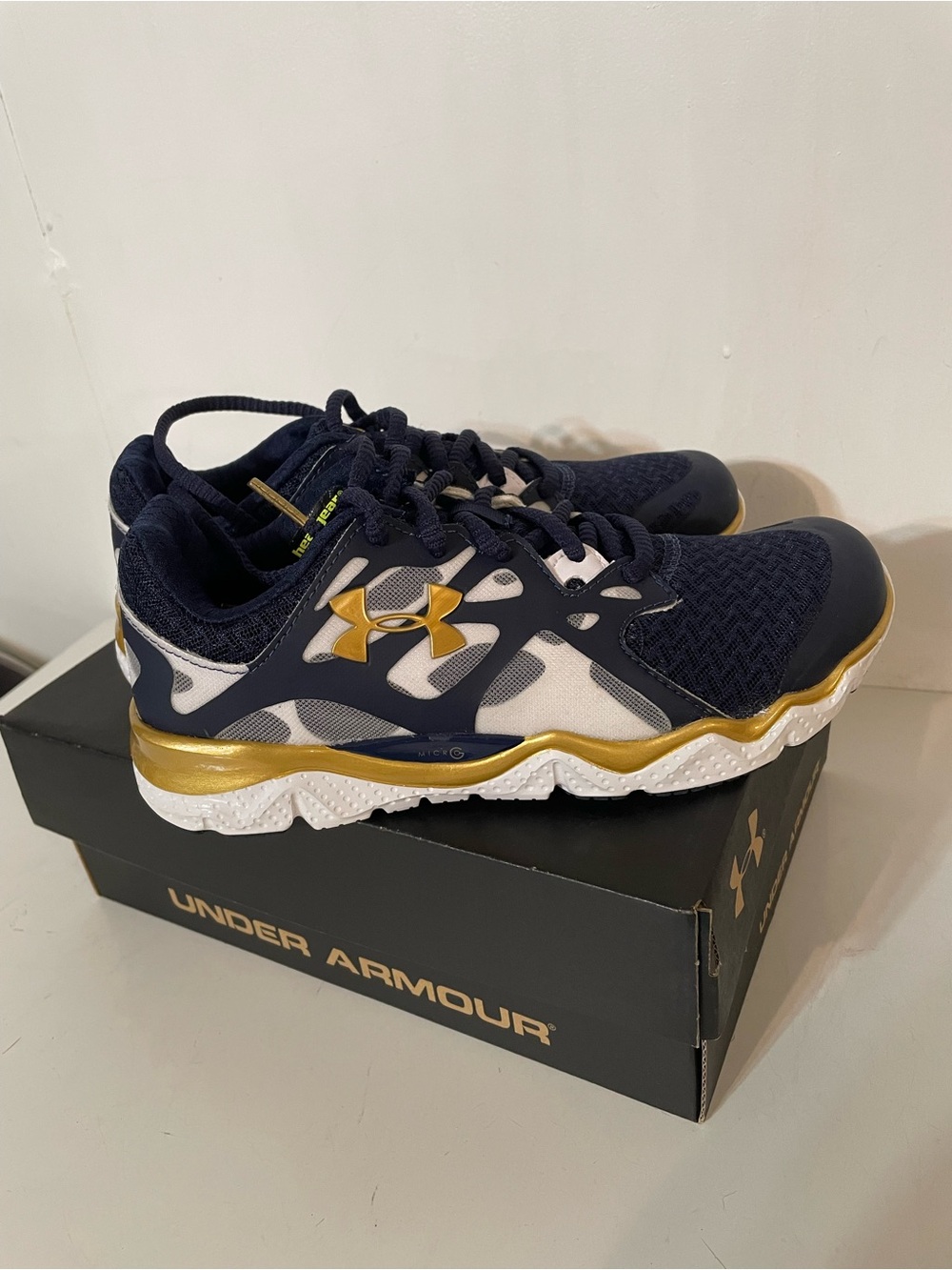 Under Armour Sneakers in Notre Dame Colors